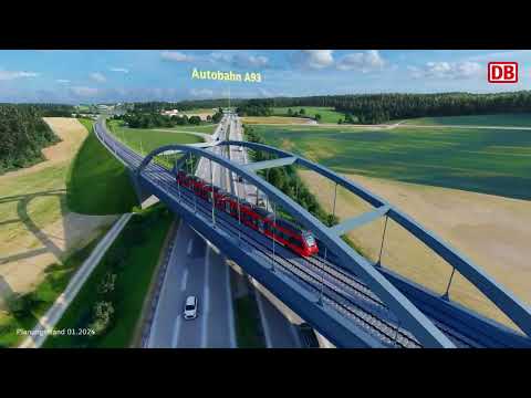 Elektrifizierung Marktredwitz–Regensburg: Begradigung Ponholzer Kurve / 3D-Visualisierung