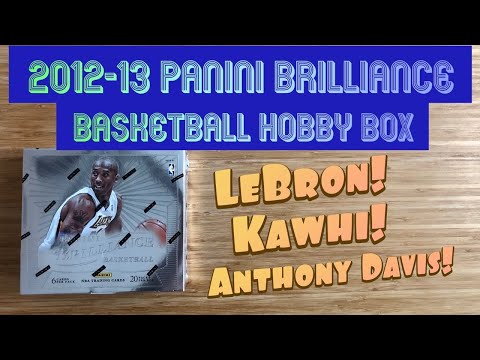2012-13 Panini Brilliance Basketball Hobby Box - MULTIPLE LEBRON CARDS + KAWHI & ANTHONY DAVIS!