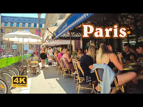 Paris Walk, Summer in Paris - June 29, 2022 - 4K UHD
