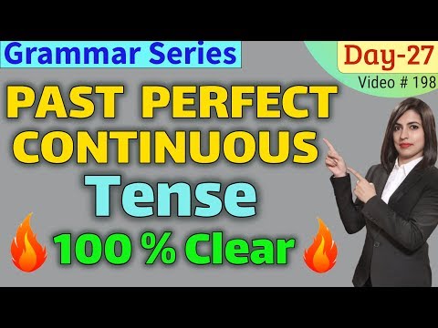 Past Perfect Continuous | Past Perfect Continuous Tense | EC Day27 Video