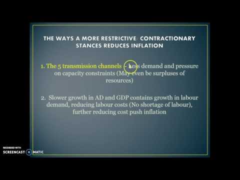 Monetary Policy to achieve low inflation