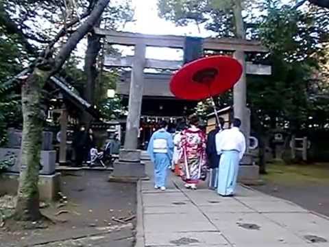 Traditional Japanese Wedding at a Shinto Shrine in Akasaka, Tokyo