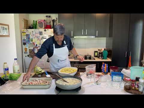 Cooking with Cameron: Creamy chicken and mushroom pasta bake
