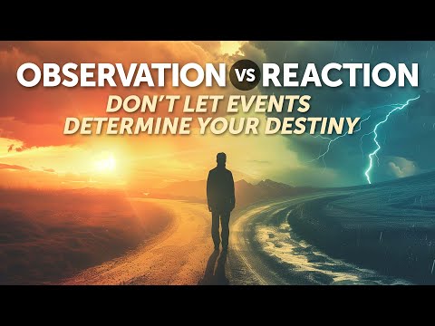 Observation vs Reaction - Don't let events control your destiny.