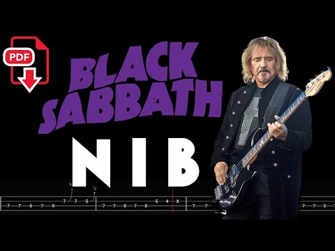 Black Sabbath – N.I.B. (🔴Bass Tabs | Notation) @ChamisBass   #blacksabbathbass