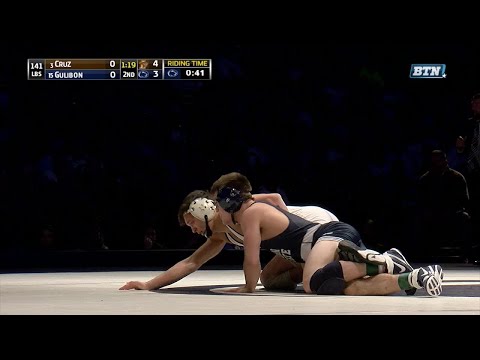 Big Ten Rewind: 2017 Wrestling - 141 LBs - Lehigh's Randy Cruz vs.Penn State's Jimmy Gulibon