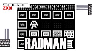 Gameplay of new game Rad Man for the ZX81.