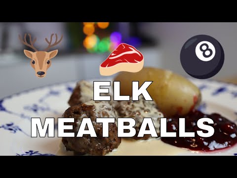 ELK MEATBALLS RECIPE : How to make Moose Meatballs - Älgköttbullar