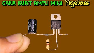 Download lagu Make a mini amplifier with one 41C tip transistor mp3 Download lagu Make a mini amplifier with one 41C tip transistor mp3