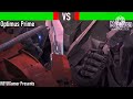 TFP 2010 Optimus Prime Vs Megatron Volcano Fight With Healthbars
