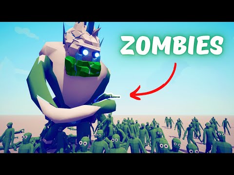 EVERY UNIT TURNED INTO ZOMBIES - Totally Accurate Battle Simulator TABS