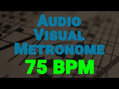 75 BPM Audio-Visual Metronome/Click Track