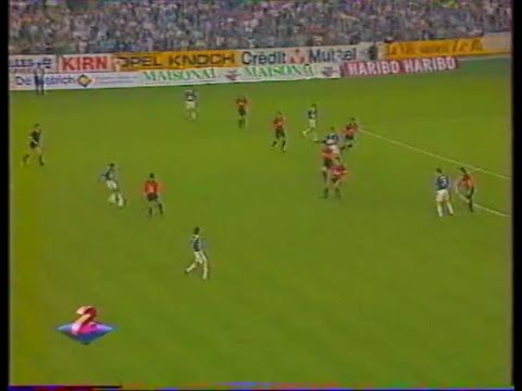 STRASBOURG - RENNES-4-1     (TOUS LES BUTS : MATCH BARRAGE RETOUR D1/D2 : SAISON 1991-1992)