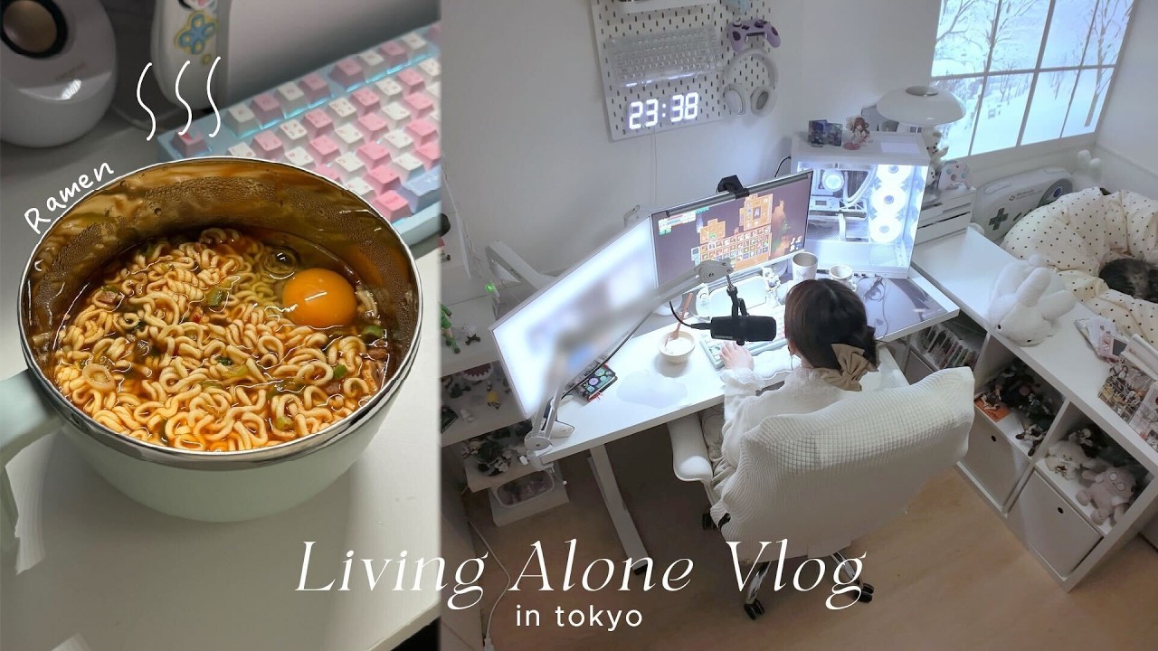 どんどん一人暮らし歴が長くなる社会人🍜簡単ラーメンメーカーを手に入れた🖐️在宅フリーランスの自炊記録🍙