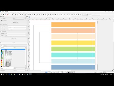 Scribus - Import vectors to create colors - tutorial