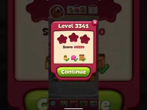 Toon Blast Level 3341 - No Boosts - 3 Stars