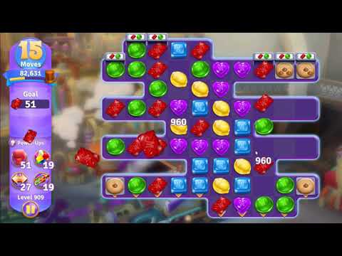 Wonka's World of Candy Level 909 NO BOOSTERS - A S GAMING ✔
