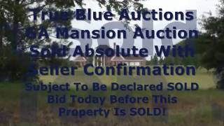 Luxury Mansion Auction - Georgia Mansion with 60+ Acres & Care Taker Home @ Enterance To Property