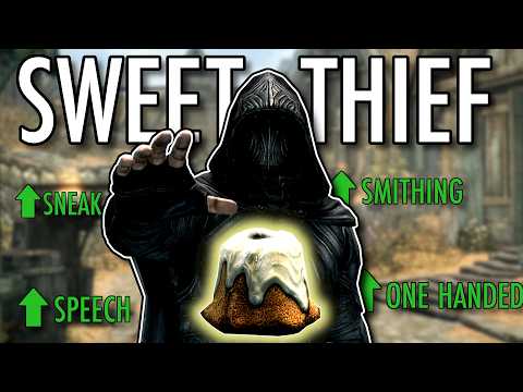 Skyrim But I Level Up By Stealing SWEET ROLLS