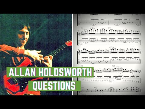 Allan Holdsworth - Questions (Guitar Solo Transcription)