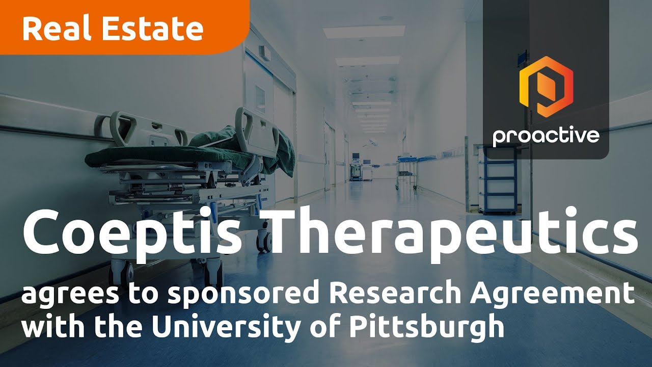 Coeptis Therapeutics agrees to sponsored Research Agreement with the University of Pittsburgh