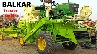 Balkar B-525 John Deere 5210 Tractor Combine harvester | Combine | Harvester | Balkar Combine