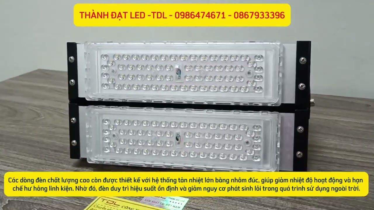 Video đèn LED 200W TDL lắp tại sân bóng chuyền