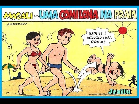 Magali - Uma comilona na praia - HQ Turma da Mônica
