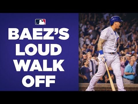 Javy Báez PUMPED after blasting Cubs' walk-off hit vs. Reds!