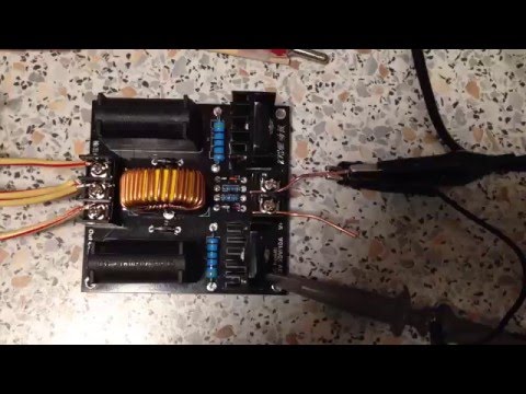 Testing a ZVS driver board from ebay with a flyback transformer