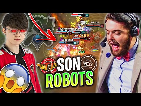 EL FAMOSO *SON ROBOTS* de IBAI a FAKER y SKT! 😱| EDG vs SKT T1 MUNDIAL 2017 | CASTEO HISTÓRICO IBAI
