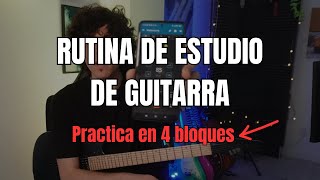 ¿Aún no tienes una rutina de estudio para guitarra?🎸