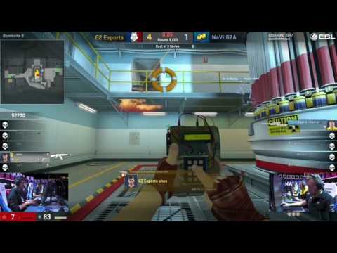shox 1v3 clutch vs Natus Vincere [ ESL One Cologne 2017 ]