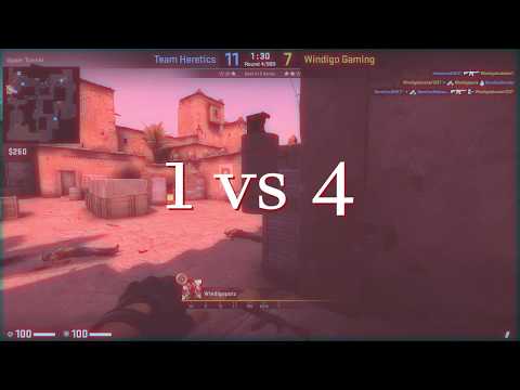 Valentin "poizon" Vasilev vs Heretics (1v4) ESL PRO LEAGUE 10 QUALIFICATION