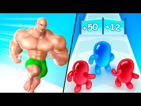 Muscle Rush | Join Blob Clash 3d / All Level Gameplay: Android,OSi