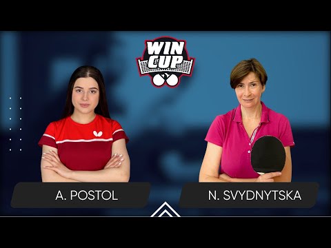 09:00 Anastasiia Postol - Nataliia Svydnytska 01.12.2024 WINCUP Women Master. TABLE 1
