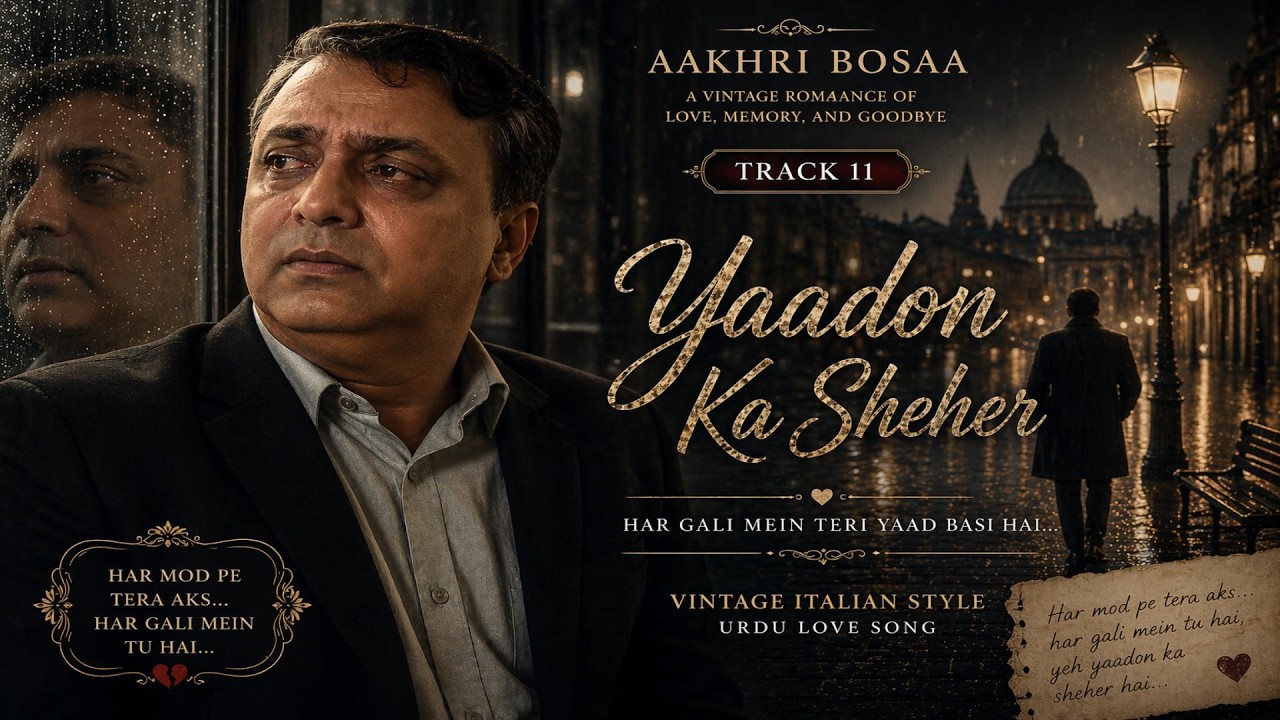 Yaadon Ka Sheher 💔 | Vintage Urdu Love Song 2026 | Aakhri Bosaa Album | Nostalgic Heartbreak Song