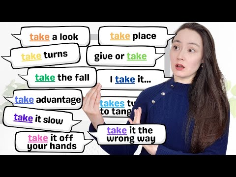 "TAKE" expressions to sound natural in English - Learn new vocabulary!
