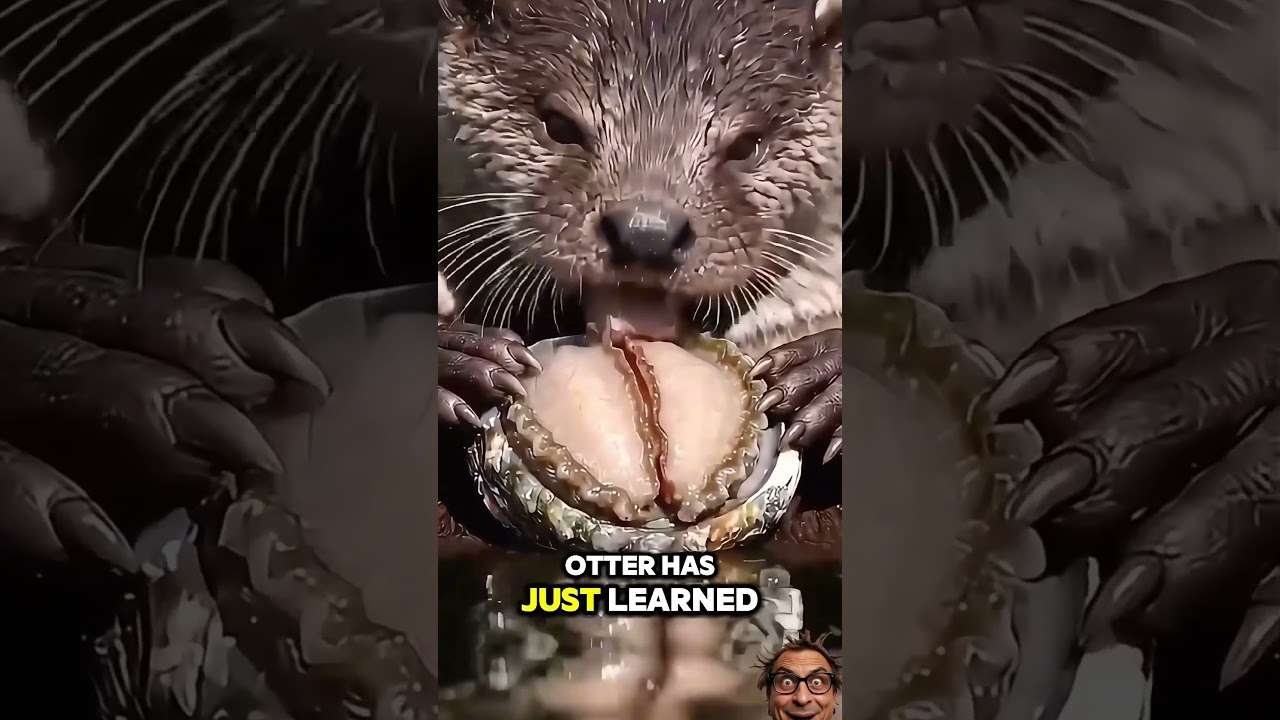 Otter Learns the Most Important Skill in the Wild #shorts #animals #funny