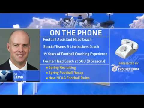 BYUSN - BYU Football's LB Coach Ed Lamb - 4.18.18