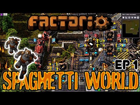 FACTORIO SPAGHETTI-WORLD with JD Plays & Poober | We're Back! - Episode 1 @JDPlays