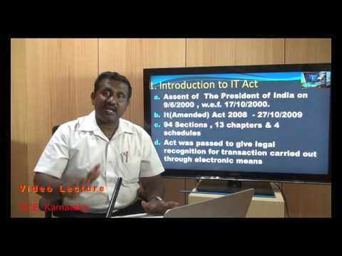 DCE 15 BR IT Act 2000  Part 1 D Jaiganesh