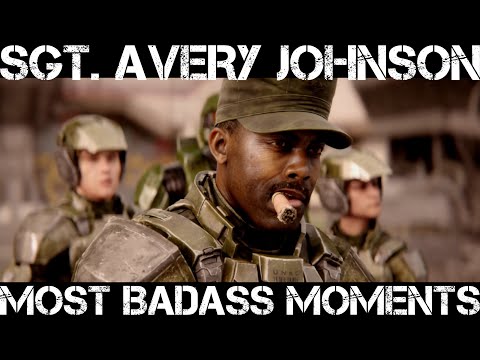Halo - Sergeant Avery Johnson - Best Funniest and Most Memorable Moments (Halo 1-3, ODST)