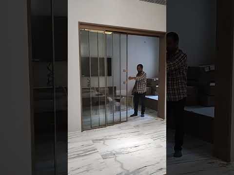 #slim profile telescopic #16×45 profile sliding #ligna sliding profile door #cnr profile sliding