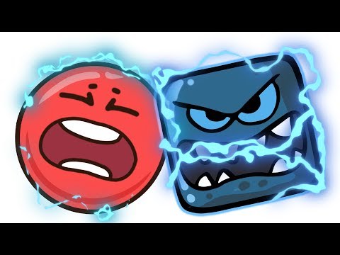 КРАСНЫЙ ШАР против Черного КВАДРАТА #6 Шарик на ЛУНЕ Мультик про Red Ball 4