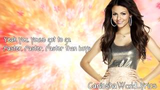 Victoria Justice - Faster Than Boyz (Lyrics Video) HD