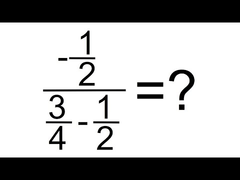 CÓMO SIMPLIFICAR LA FRACCIÓN DE FRACCIONES. Matemáticas Básicas