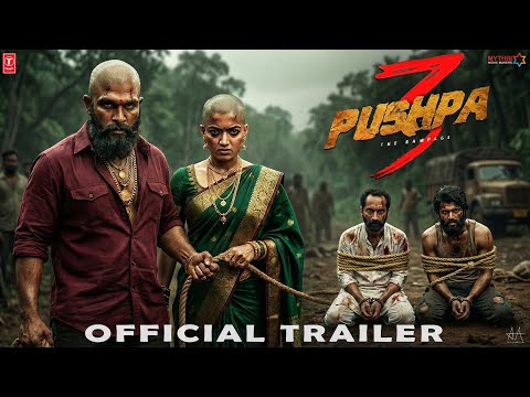 Pushpa 3: The Rampage - Official Trailer | Allu Arjun | Vijay D | Rashmika M | Fahadh F | Sukumar
