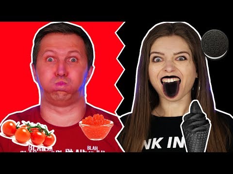 24 часа едим только черную и красную еду! Челлендж 🐞 Эльфинка