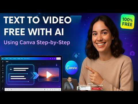 Create AMAZING Text to Video with FREE AI in Canva and StepbyStep Tutorial 2025